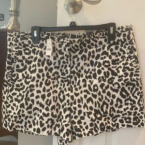 J. CREW leopard shorts
